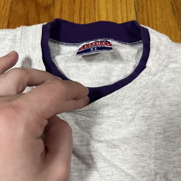 Vintage Phoenix Suns Mock Double Layer XL Single Stitch T-Shirt Trench 1992 NBA - Picture 4 of 12